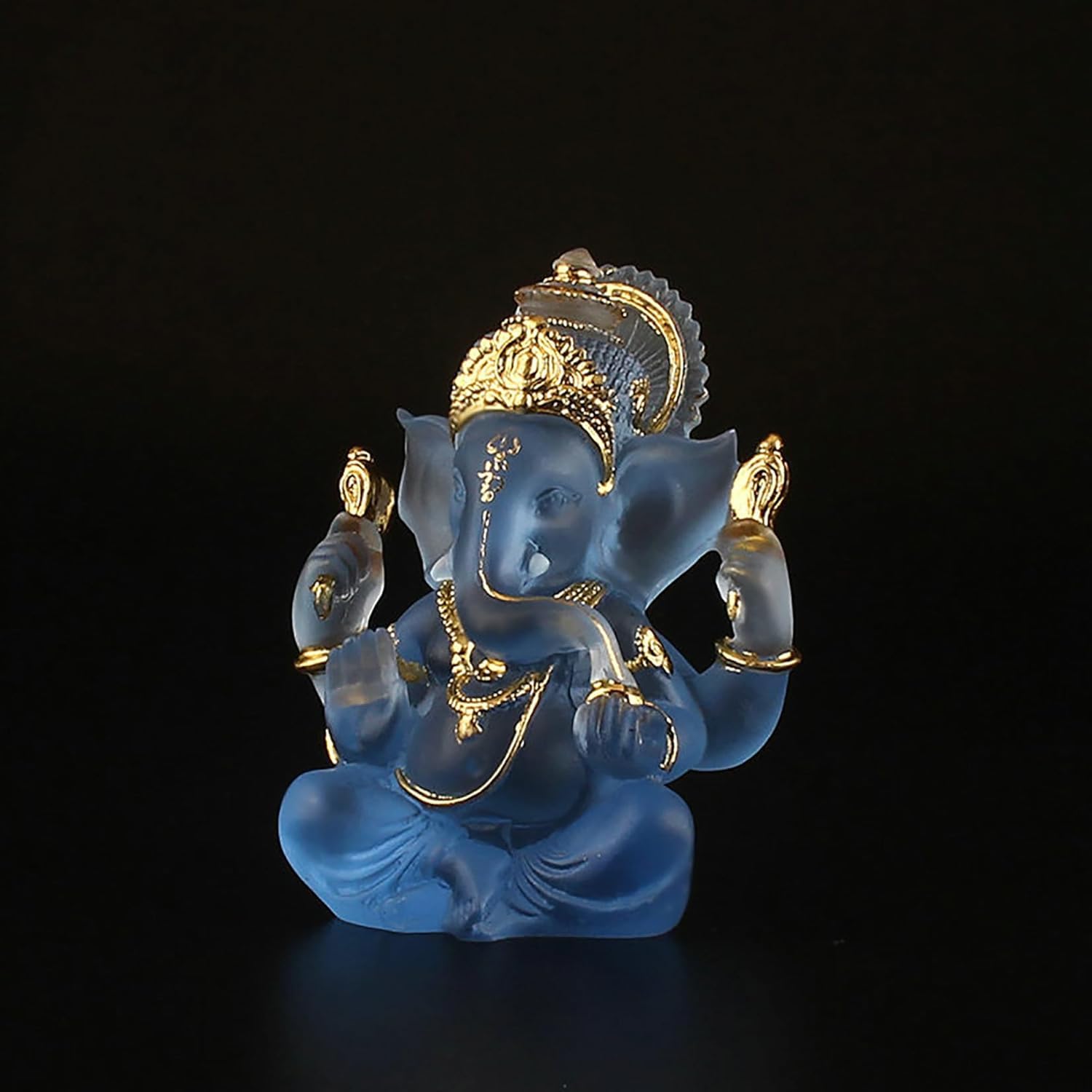 クリスタル ガネーシャ像 約14cm Amazon.co.jp: ガネーシャ 置き物の神の像、14cm 樹脂クリスタル